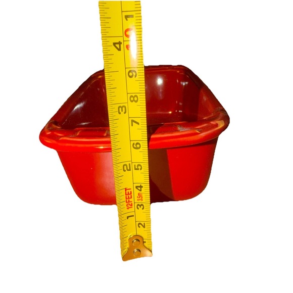 Longaberger Pottery Mini Loaf Bread Pan Baking Tomato Red Woven Traditions - Picture 8 of 8